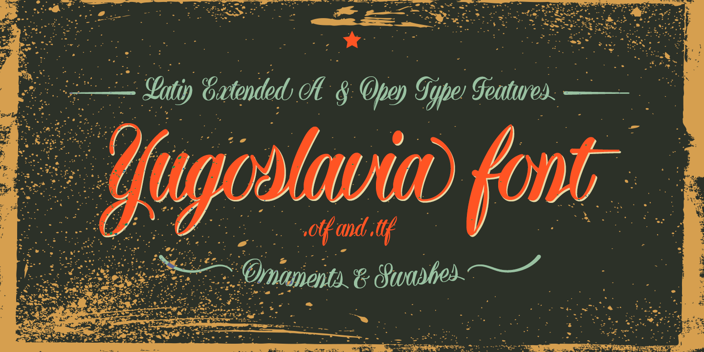Example font Yugoslavia #9
